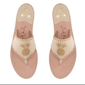 🍍 Jack Rogers Classic Sandal with Embroidered Pineapple